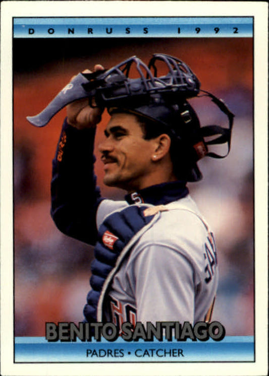 1992 Donruss Baseball #40 Benito Santiago  San Diego Padres  Image 1