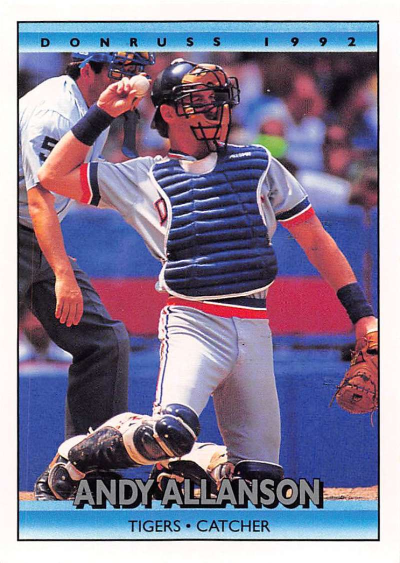 1992 Donruss Baseball #42 Andy Allanson Detroit Tigers Image 1