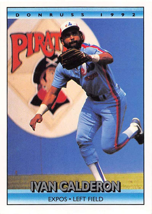 1992 Donruss Baseball #48 Ivan Calderon  Montreal Expos  Image 1