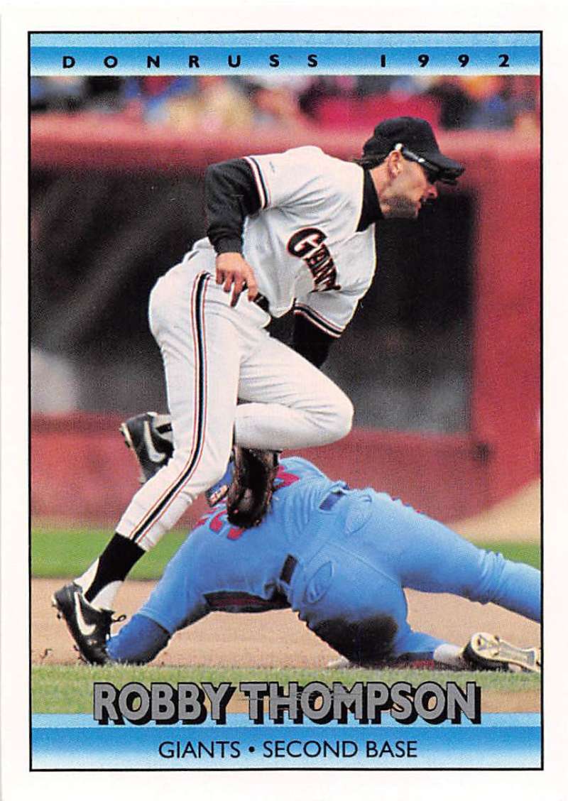 1992 Donruss Baseball #52 Robby Thompson San Francisco Giants Image 1