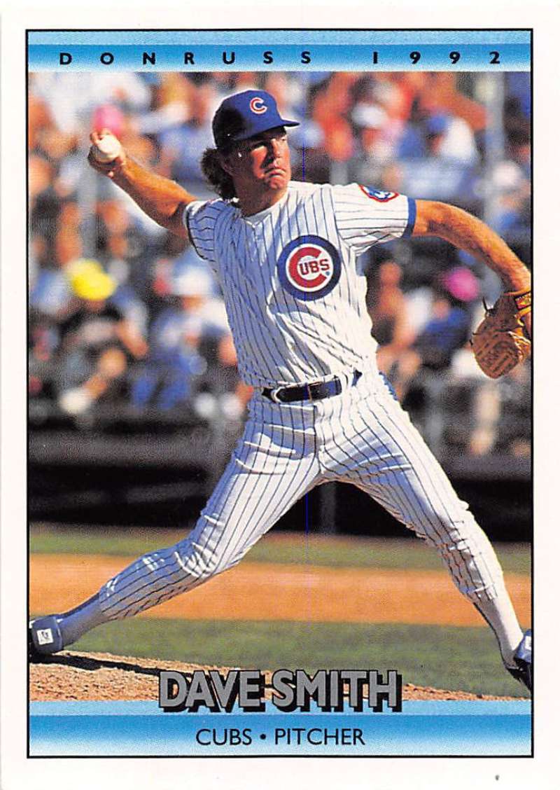 1992 Donruss Baseball #53 Dave Smith Chicago Cubs Image 1