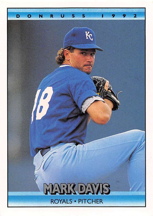 1992 Donruss Baseball #54 Mark Davis  Kansas City Royals  Image 1