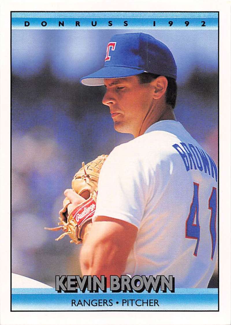 1992 Donruss Baseball #55 Kevin Brown Texas Rangers Image 1