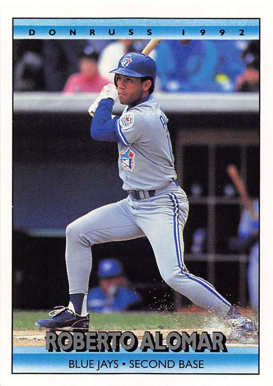 1992 Donruss Baseball #58 Roberto Alomar  Toronto Blue Jays  Image 1
