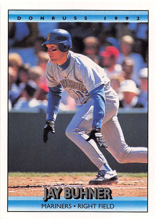 1992 Donruss Baseball #61 Jay Buhner  Seattle Mariners  Image 1