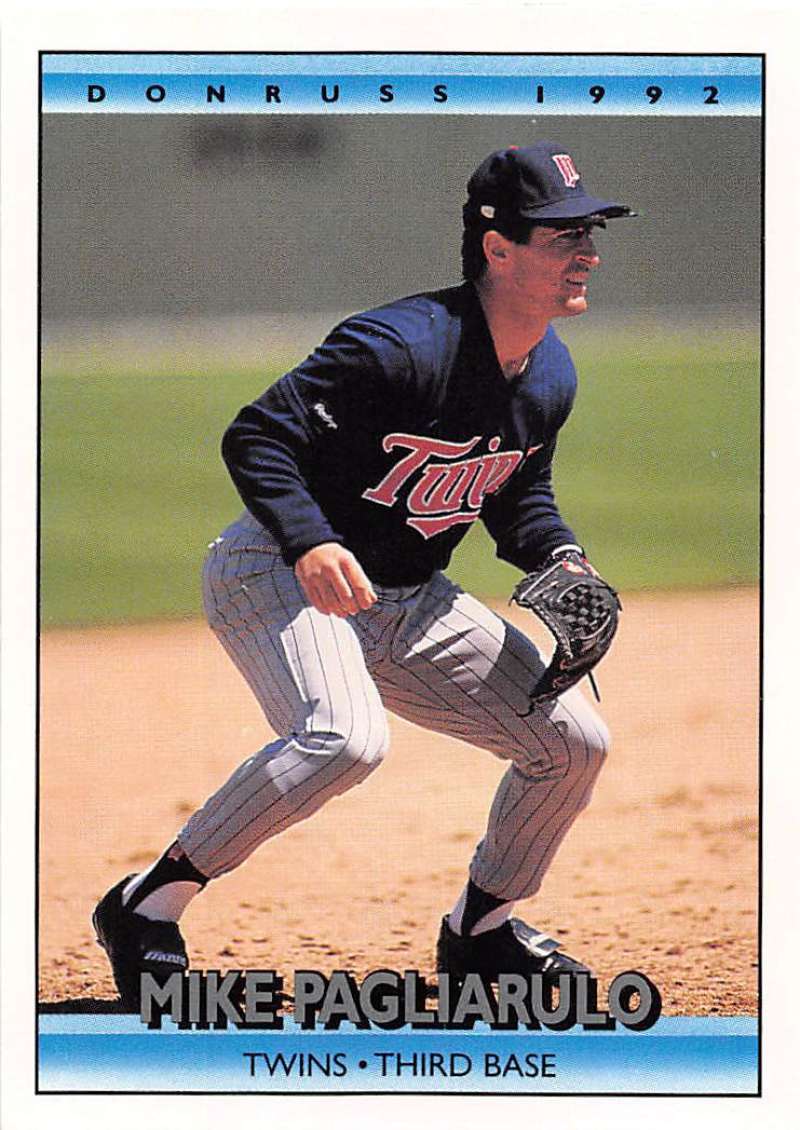 1992 Donruss Baseball #62 Mike Pagliarulo Minnesota Twins Image 1