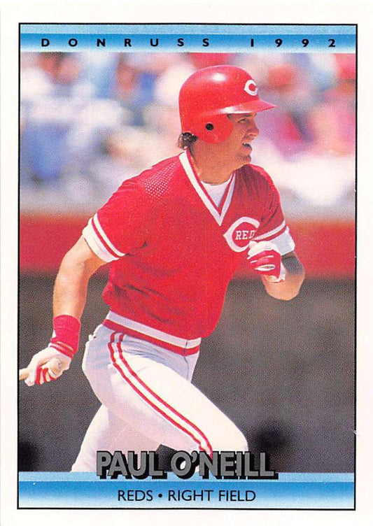 1992 Donruss Baseball #63 Paul O'Neill  Cincinnati Reds  Image 1