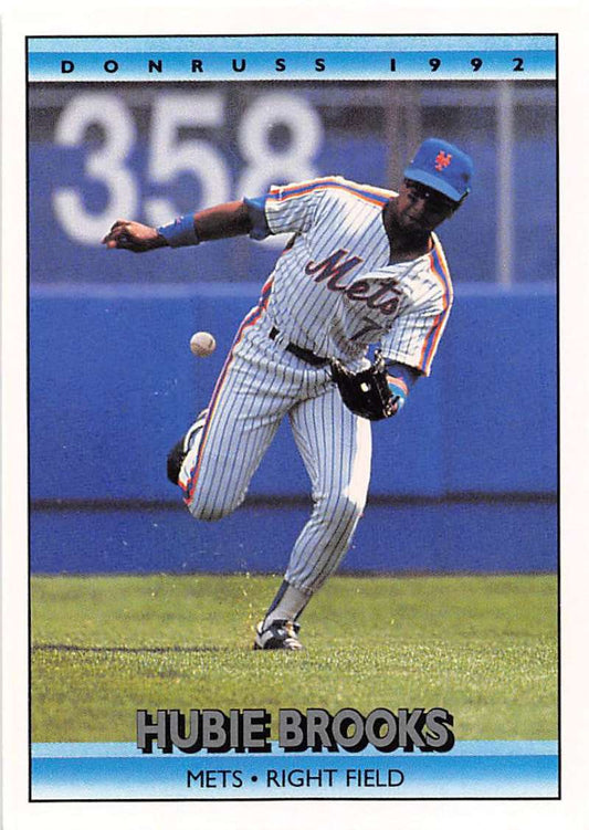 1992 Donruss Baseball #64 Hubie Brooks  New York Mets  Image 1