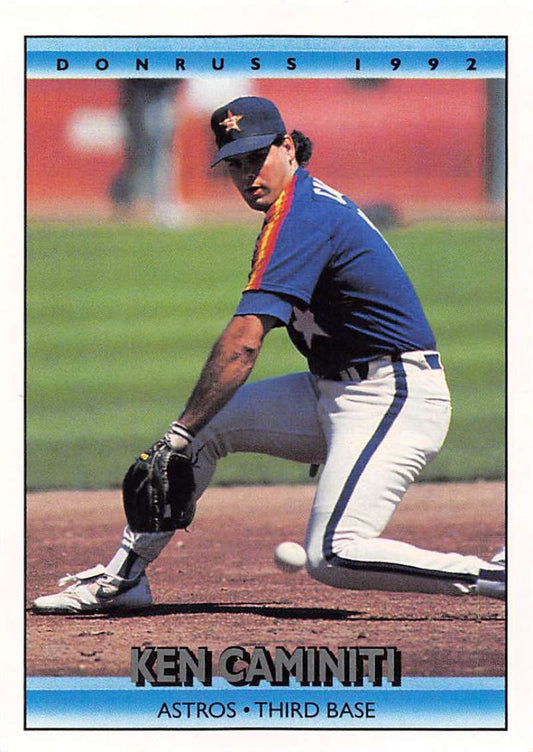 1992 Donruss Baseball #66 Ken Caminiti  Houston Astros  Image 1