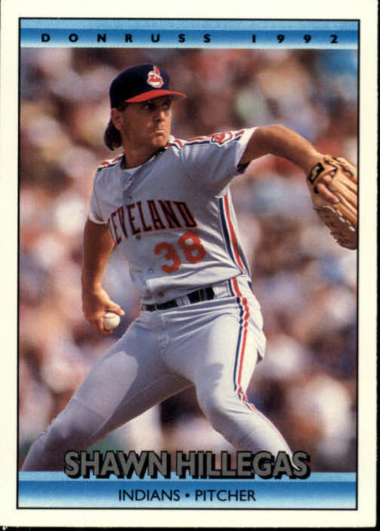 1992 Donruss Baseball #72 Shawn Hillegas  Cleveland Indians  Image 1