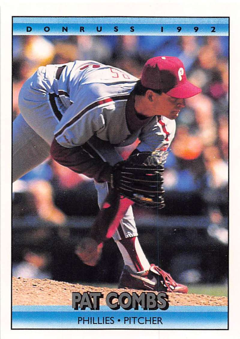 1992 Donruss Baseball #76 Pat Combs Philadelphia Phillies Image 1