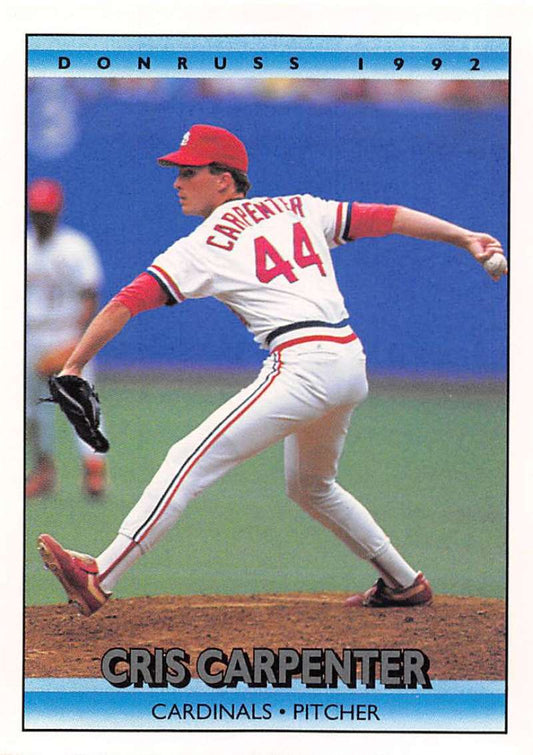 1992 Donruss Baseball #79 Cris Carpenter  St. Louis Cardinals  Image 1