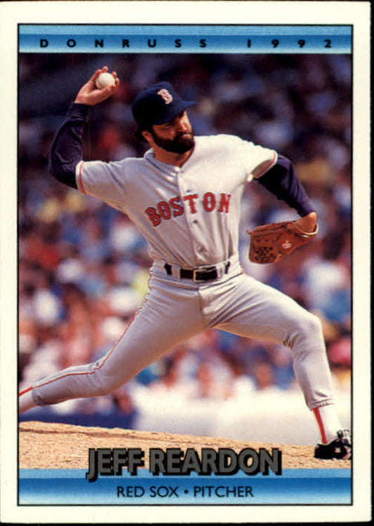 1992 Donruss Baseball #89 Jeff Reardon  Boston Red Sox  Image 1