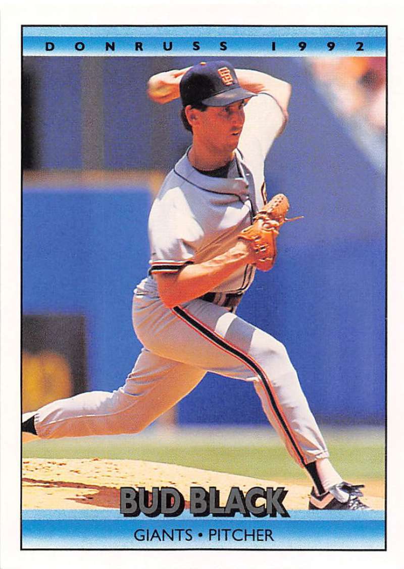 1992 Donruss Baseball #93 Bud Black San Francisco Giants Image 1
