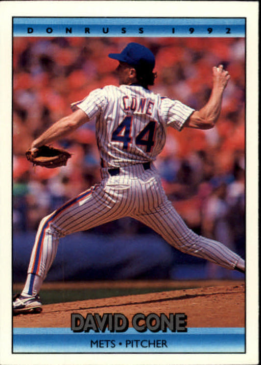 1992 Donruss Baseball #97 David Cone  New York Mets  Image 1