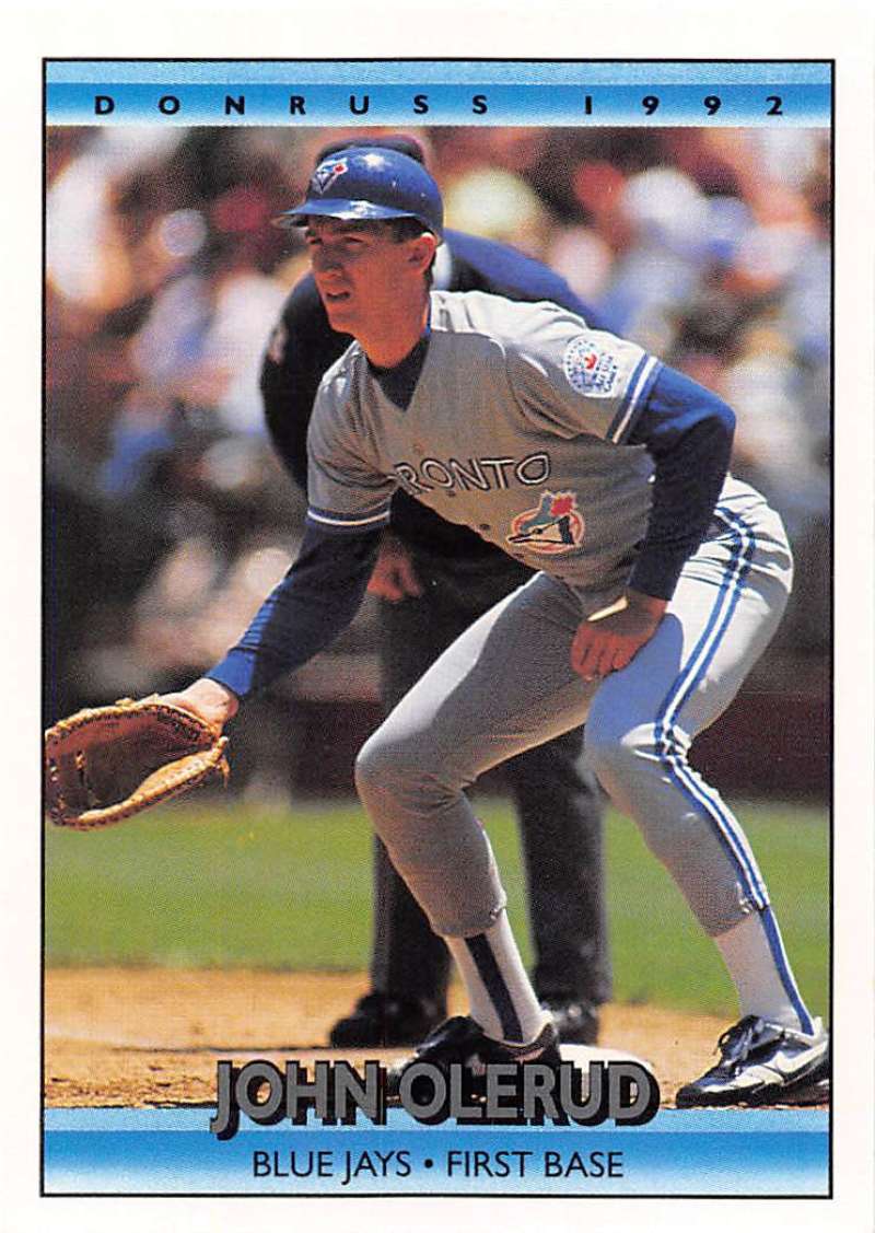 1992 Donruss Baseball #98 John Olerud Toronto Blue Jays Image 1