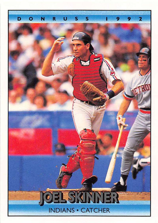 1992 Donruss Baseball #99 Joel Skinner  Cleveland Indians  Image 1