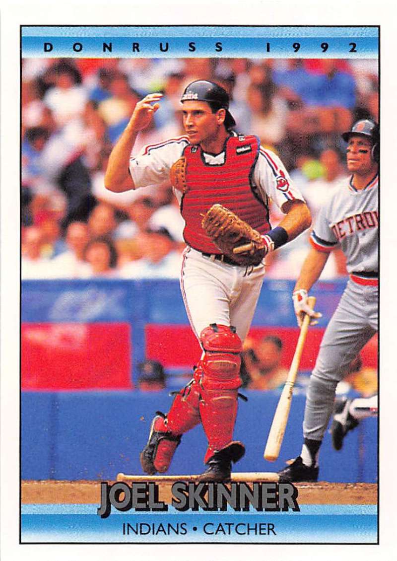 1992 Donruss Baseball #99 Joel Skinner Cleveland Indians Image 1