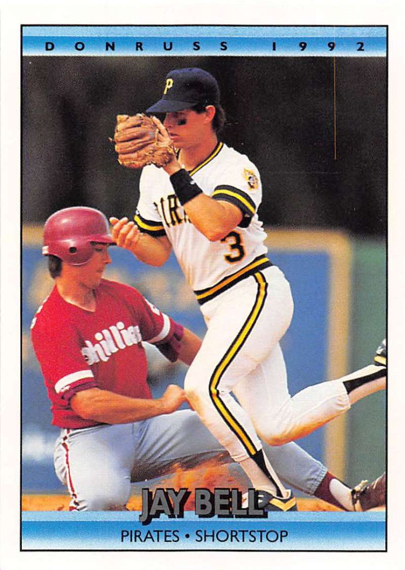 1992 Donruss Baseball #100 Jay Bell Pittsburgh Pirates Image 1