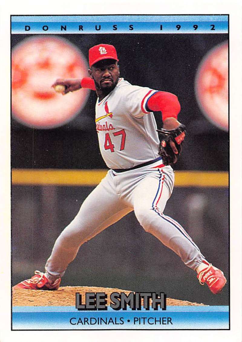 1992 Donruss Baseball #112 Lee Smith St. Louis Cardinals Image 1