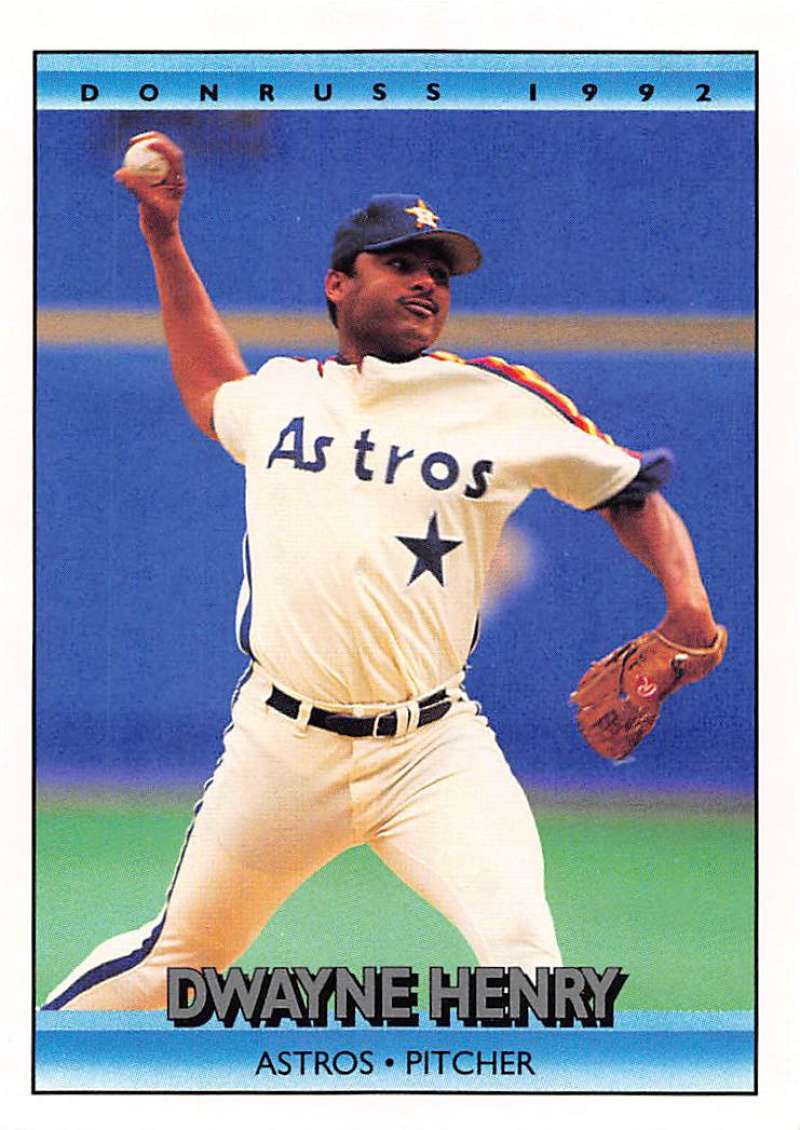 1992 Donruss Baseball #114 Dwayne Henry Houston Astros Image 1