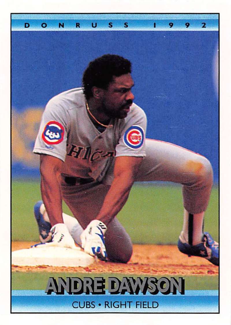 1992 Donruss Baseball #119 Andre Dawson Chicago Cubs Image 1