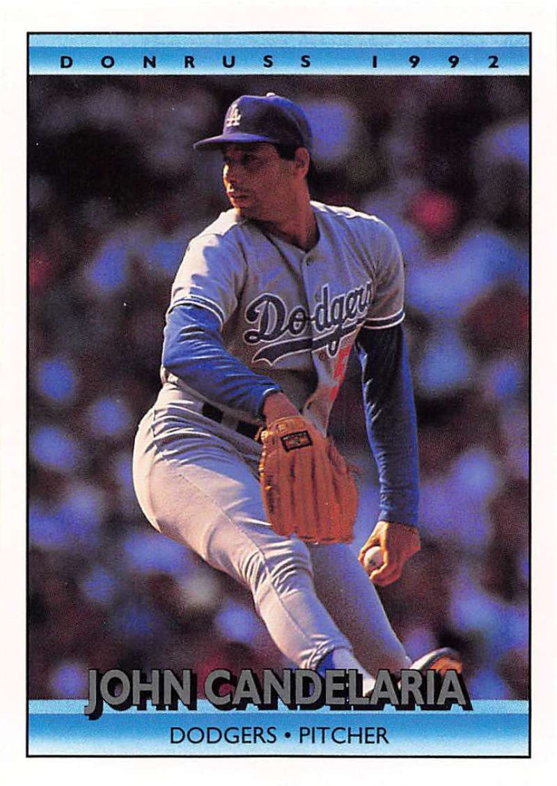 1992 Donruss Baseball #125 John Candelaria Los Angeles Dodgers Image 1