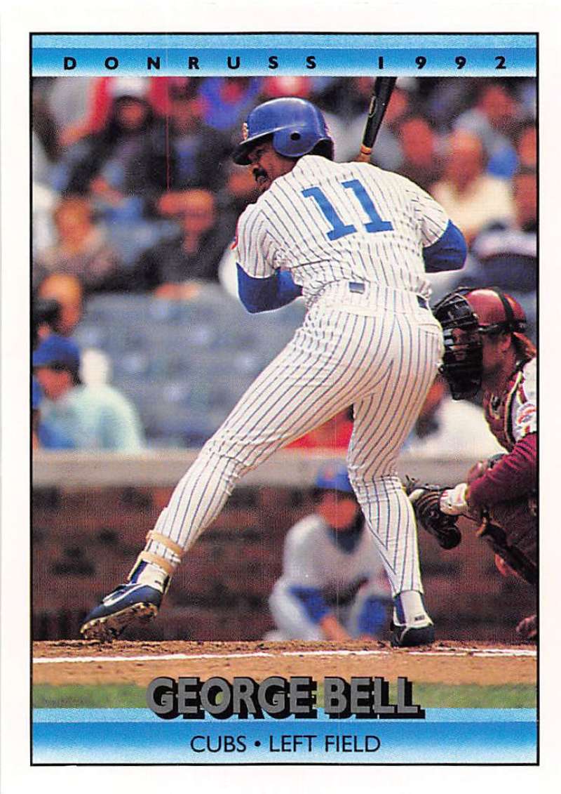 1992 Donruss Baseball #127 George Bell Chicago Cubs Image 1