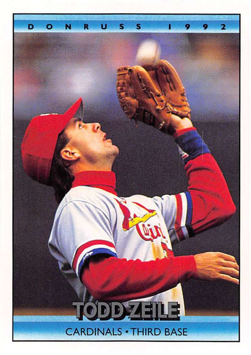 1992 Donruss Baseball #132 Todd Zeile St. Louis Cardinals Image 1
