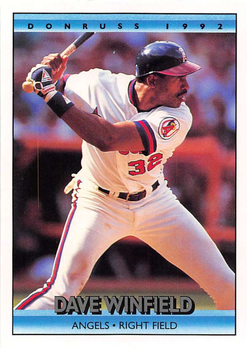 1992 Donruss Baseball #133 Dave Winfield California Angels Image 1