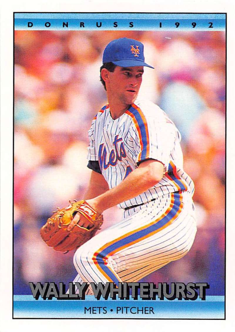 1992 Donruss Baseball #134 Wally Whitehurst New York Mets Image 1