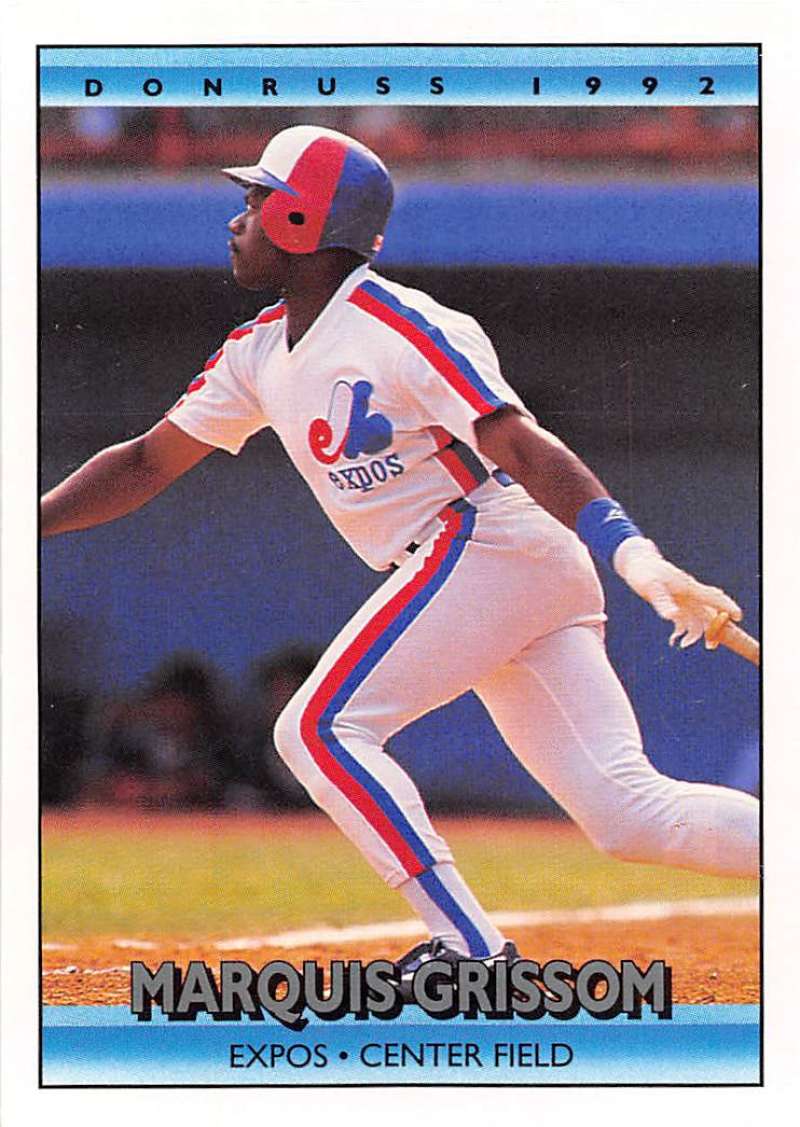1992 Donruss Baseball #137 Marquis Grissom Montreal Expos Image 1