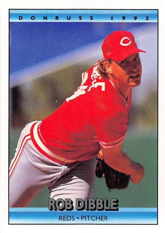 1992 Donruss Baseball #139 Rob Dibble  Cincinnati Reds  Image 1