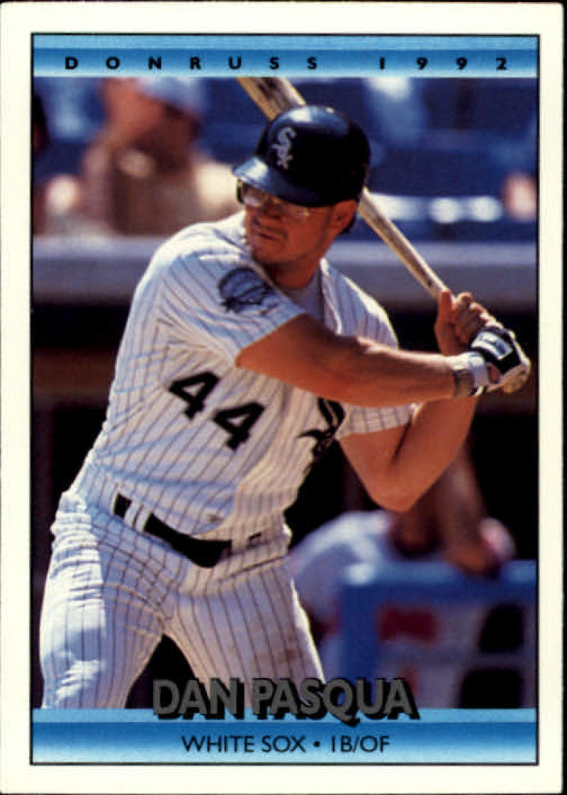 1992 Donruss Baseball #142 Dan Pasqua Chicago White Sox Image 1