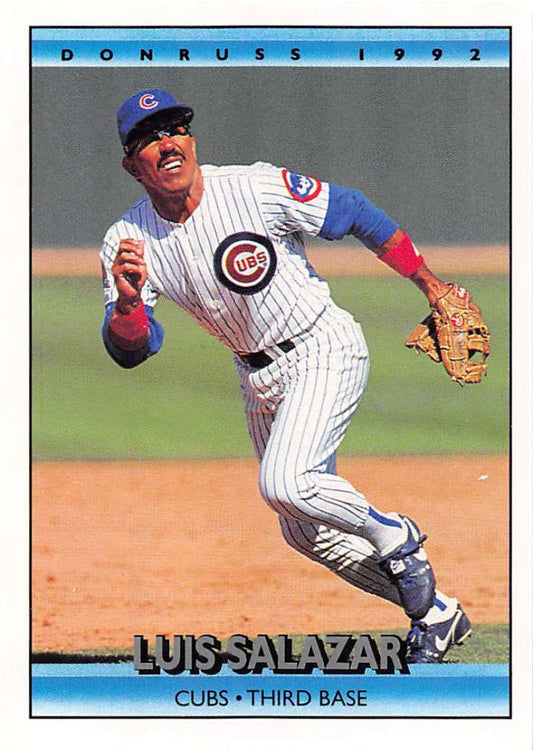 1992 Donruss Baseball #152 Luis Salazar  Chicago Cubs  Image 1