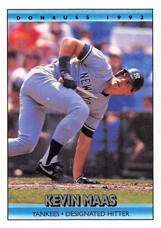 1992 Donruss Baseball #153 Kevin Maas  New York Yankees  Image 1