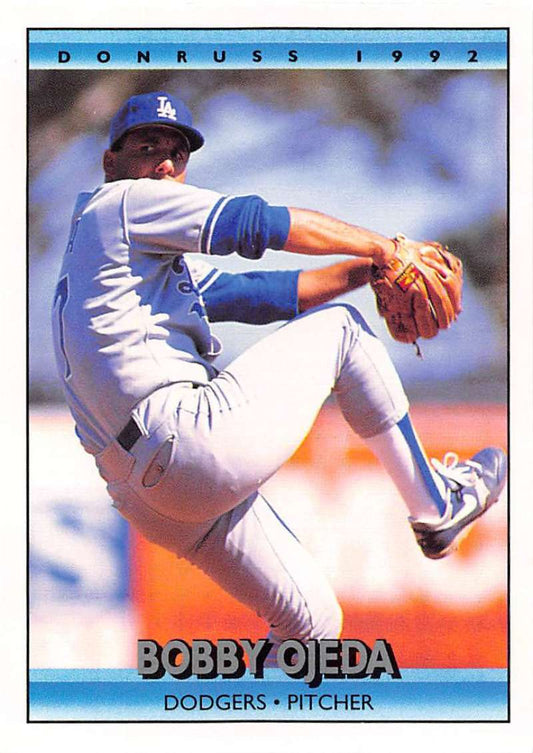1992 Donruss Baseball #157 Bob Ojeda  Los Angeles Dodgers  Image 1