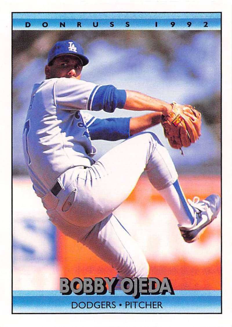1992 Donruss Baseball #157 Bob Ojeda Los Angeles Dodgers Image 1