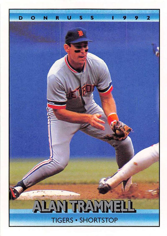 1992 Donruss Baseball #164 Alan Trammell  Detroit Tigers  Image 1