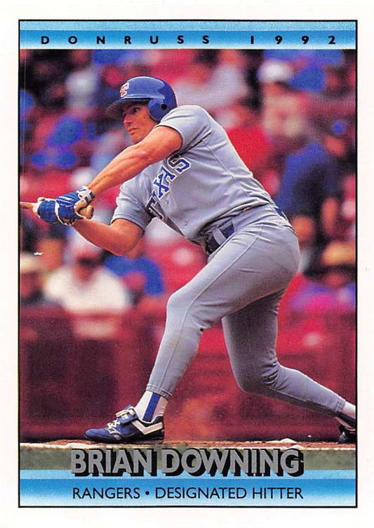 1992 Donruss Baseball #167 Brian Downing  Texas Rangers  Image 1