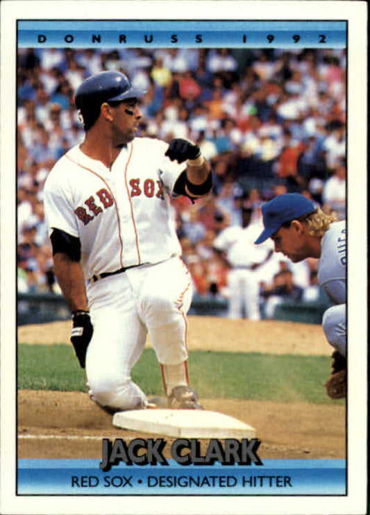 1992 Donruss Baseball #169 Jack Clark  Boston Red Sox  Image 1