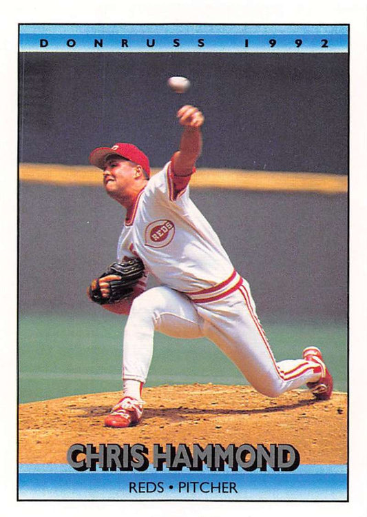 1992 Donruss Baseball #172 Chris Hammond  Cincinnati Reds  Image 1