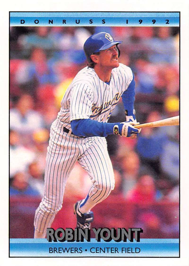 1992 Donruss Baseball #173 Robin Yount Milwaukee Brewers Image 1