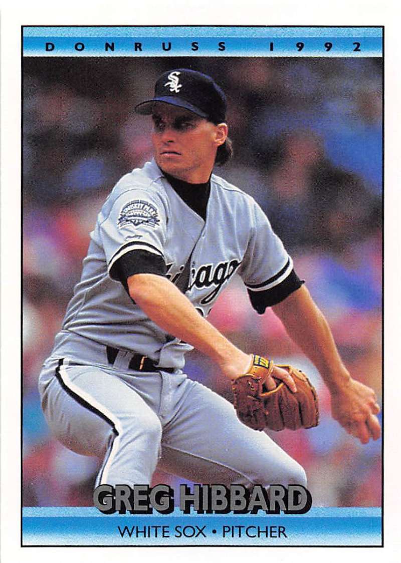 1992 Donruss Baseball #178 Greg Hibbard Chicago White Sox Image 1