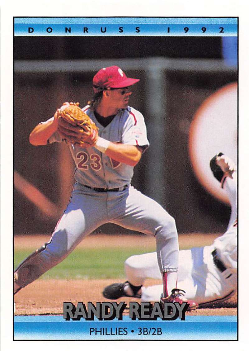 1992 Donruss Baseball #179 Randy Ready Philadelphia Phillies Image 1