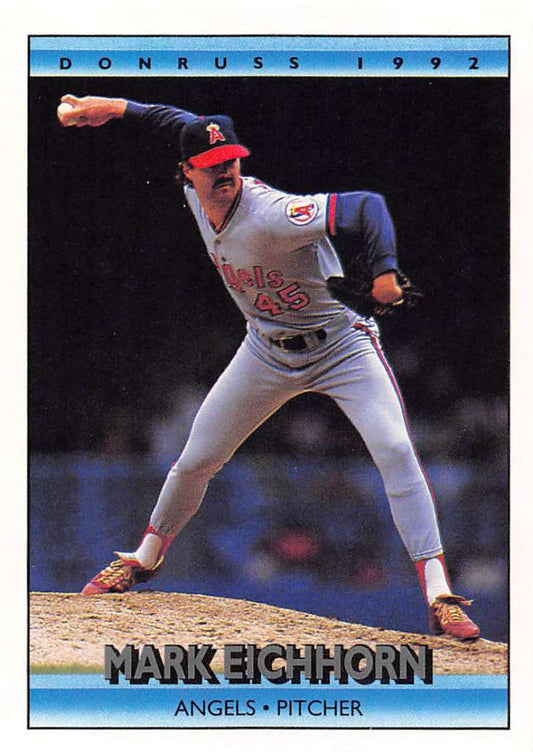 1992 Donruss Baseball #181 Mark Eichhorn  California Angels  Image 1