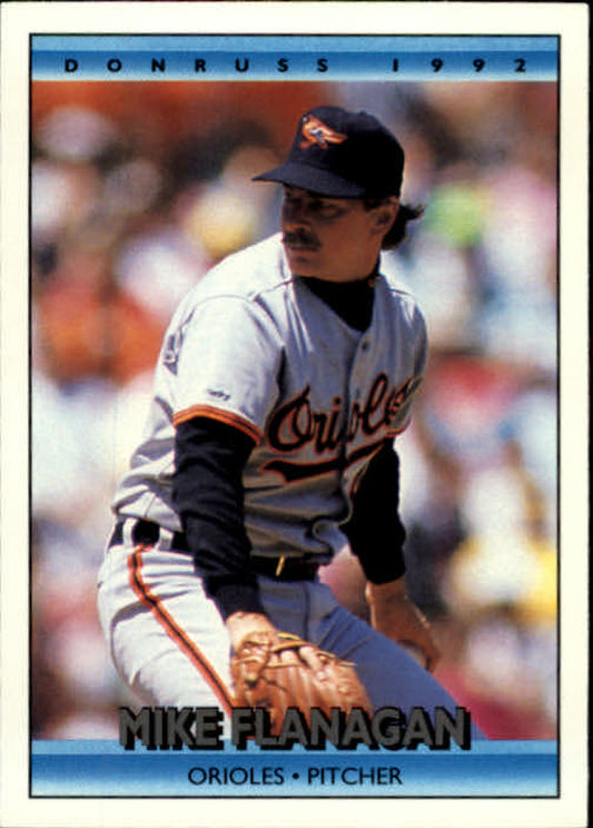 1992 Donruss Baseball #196 Mike Flanagan  Baltimore Orioles  Image 1