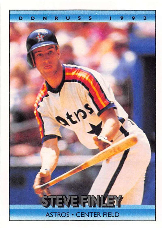 1992 Donruss Baseball #197 Steve Finley  Houston Astros  Image 1