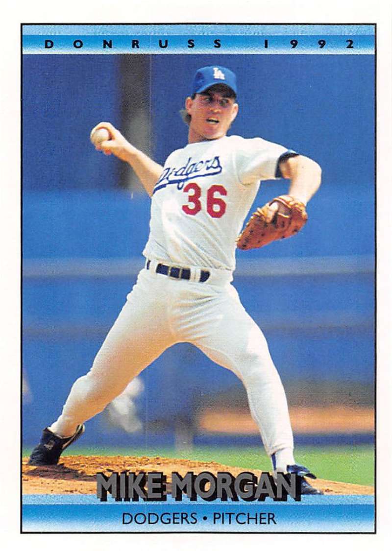 1992 Donruss Baseball #200 Mike Morgan Los Angeles Dodgers Image 1