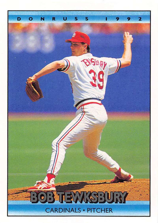 1992 Donruss Baseball #201 Bob Tewksbury  St. Louis Cardinals  Image 1